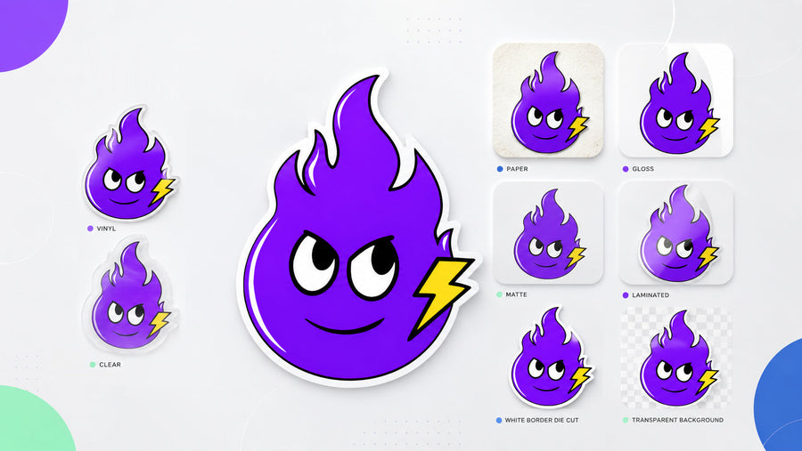 Sticker Materials & Finishes Guide