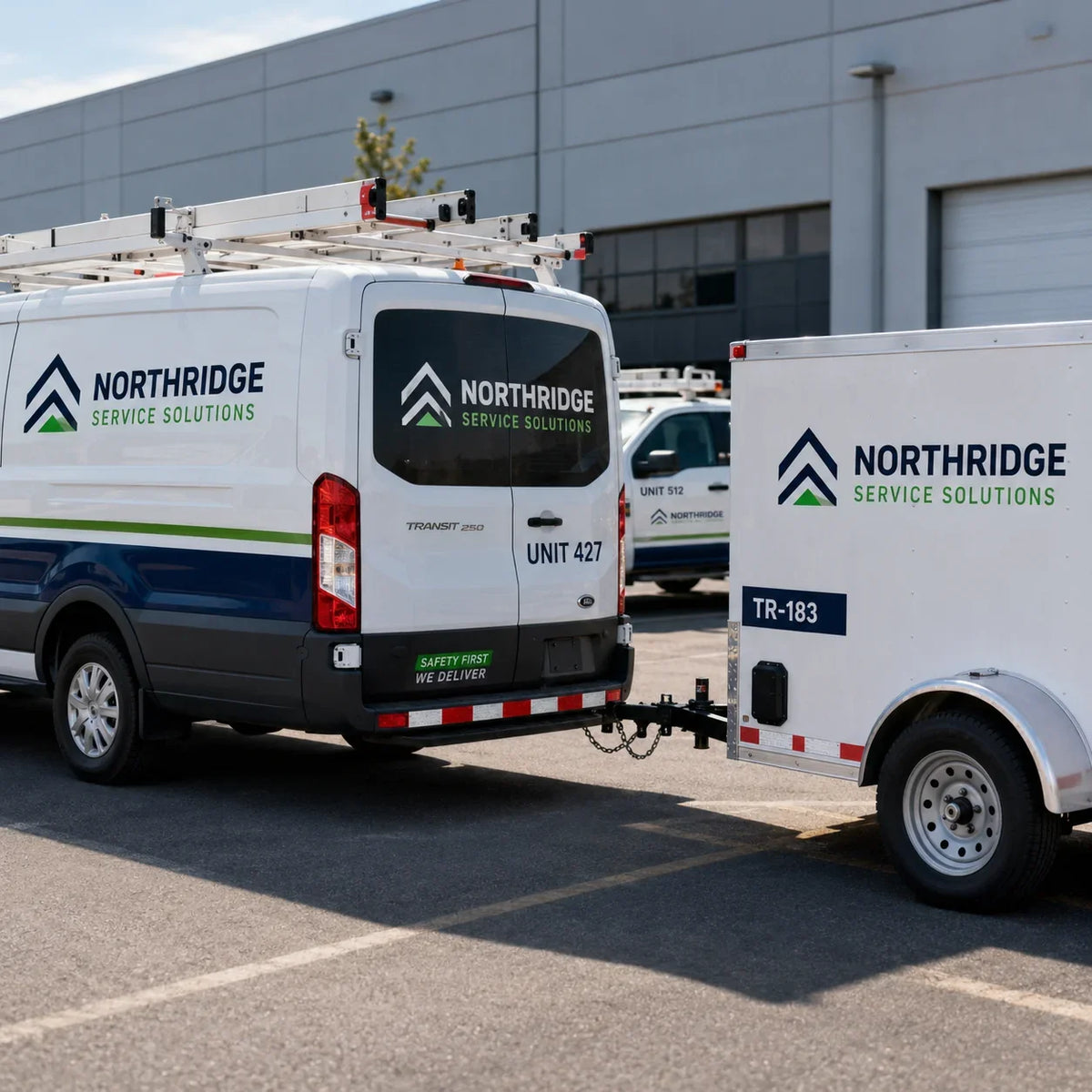 Reflective vehicle decals for fleets and delivery operations