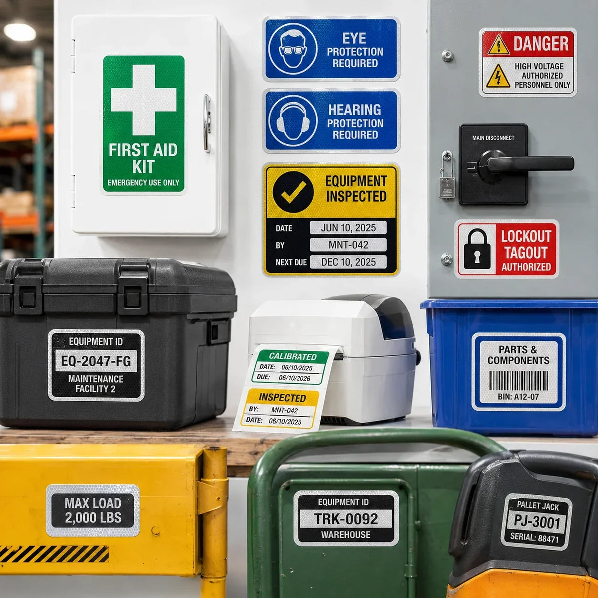 Reflective Equipment & Asset Labels