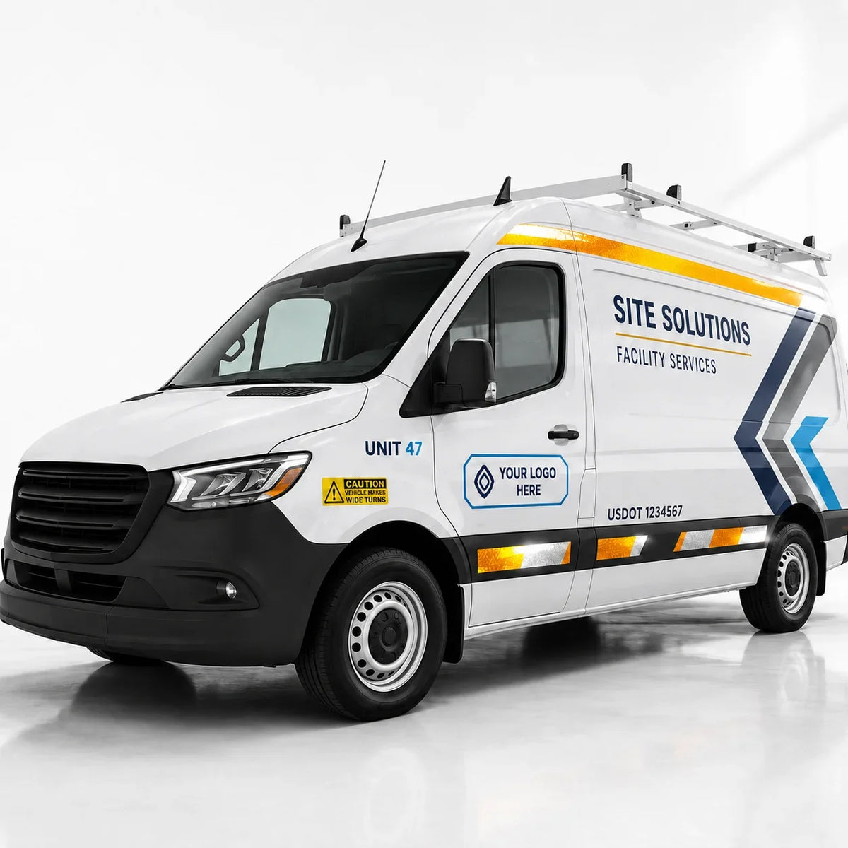 Reflective vehicle and fleet decals