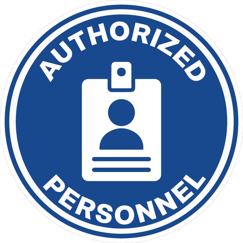 Authorized Personnel Hard Hat Sticker