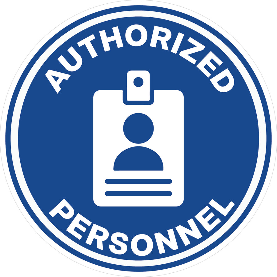 Authorized Personnel Hard Hat Sticker