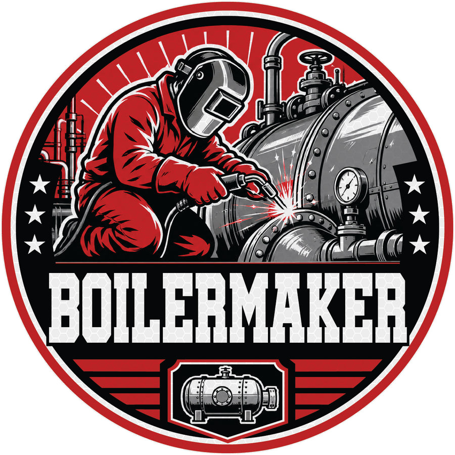 Reflective Boilermaker Hard Hat Sticker