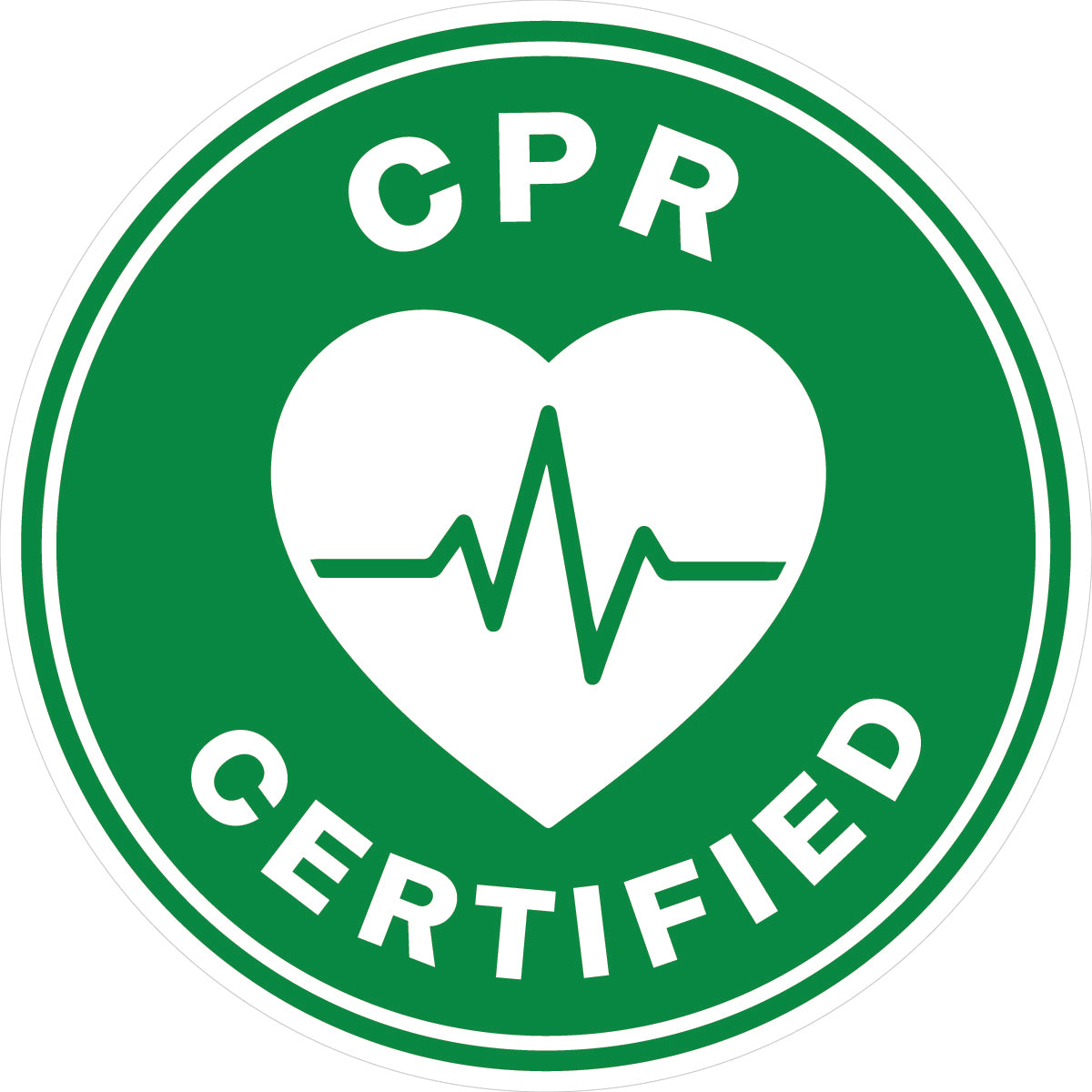 CPR Certified Hard Hat Sticker