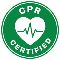 CPR Certified Hard Hat Sticker