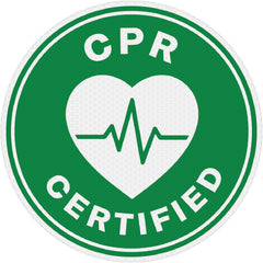 Reflective CPR Certified Hard Hat Sticker