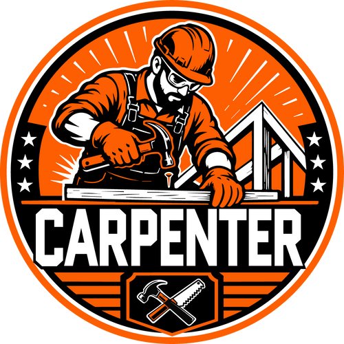 Carpenter Hard Hat Sticker