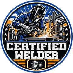 Reflective Certified Welder Hard Hat Sticker