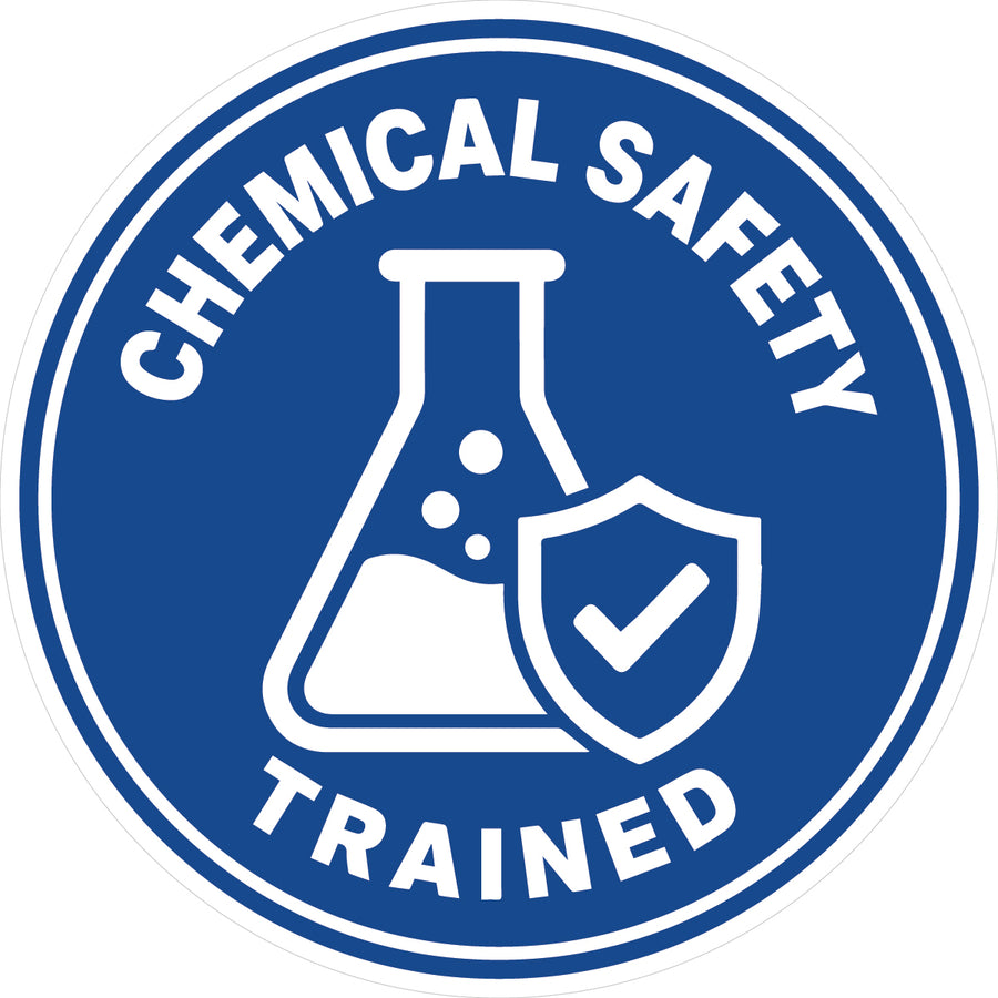 Chemical Safety Trained Hard Hat Sticker