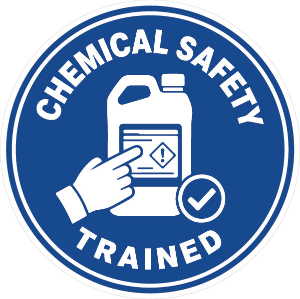 Chemical Safety Trained Hard Hat Sticker