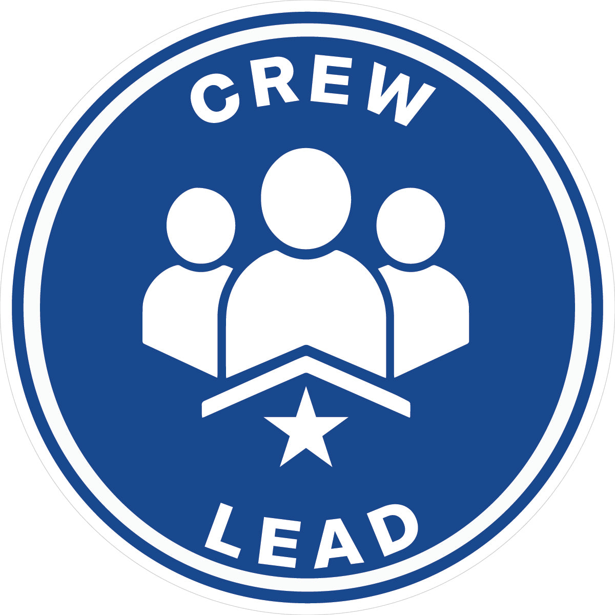 Crew Lead Hard Hat Sticker