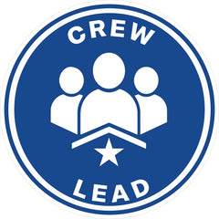 Crew Lead Hard Hat Sticker