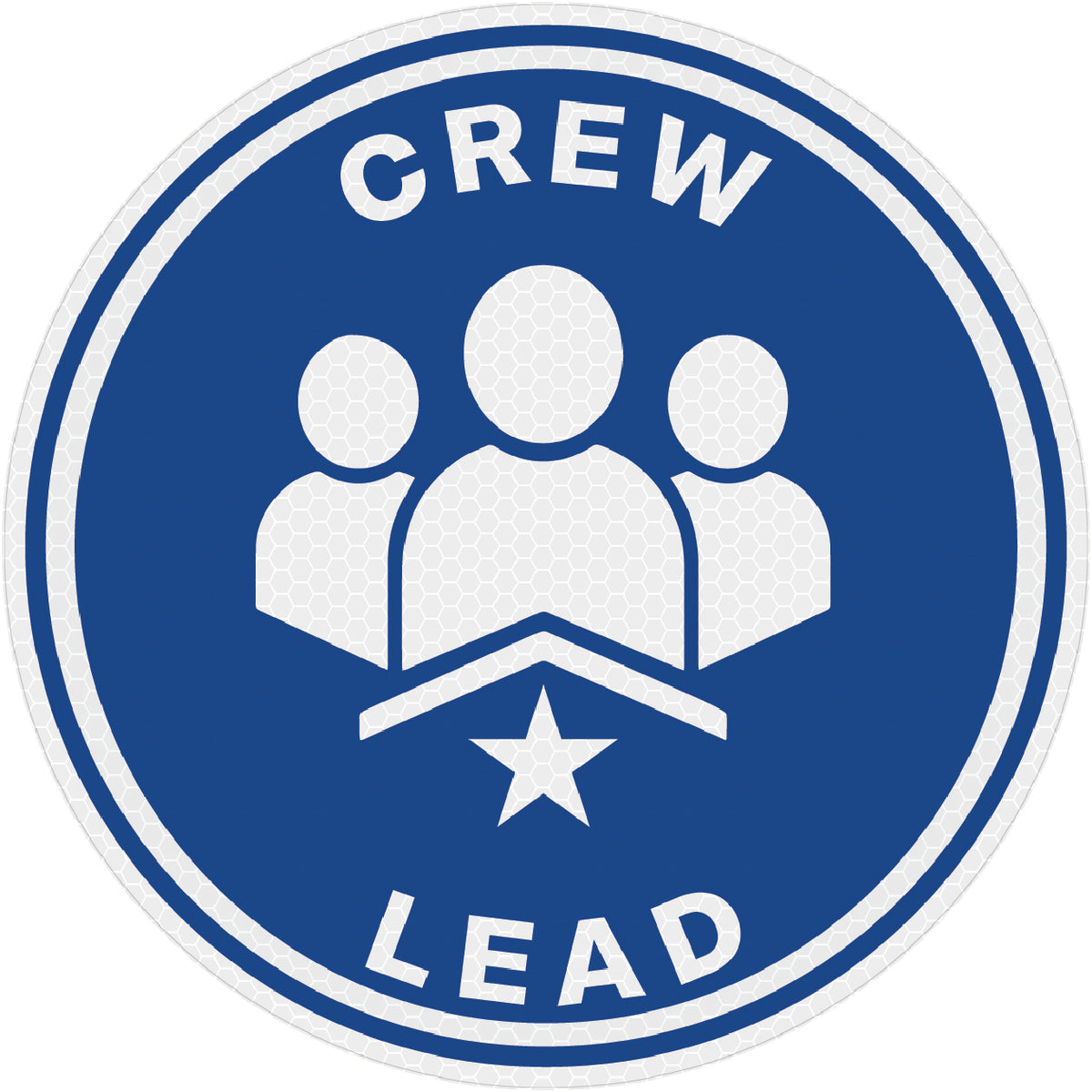 Reflective Crew Lead Hard Hat Sticker