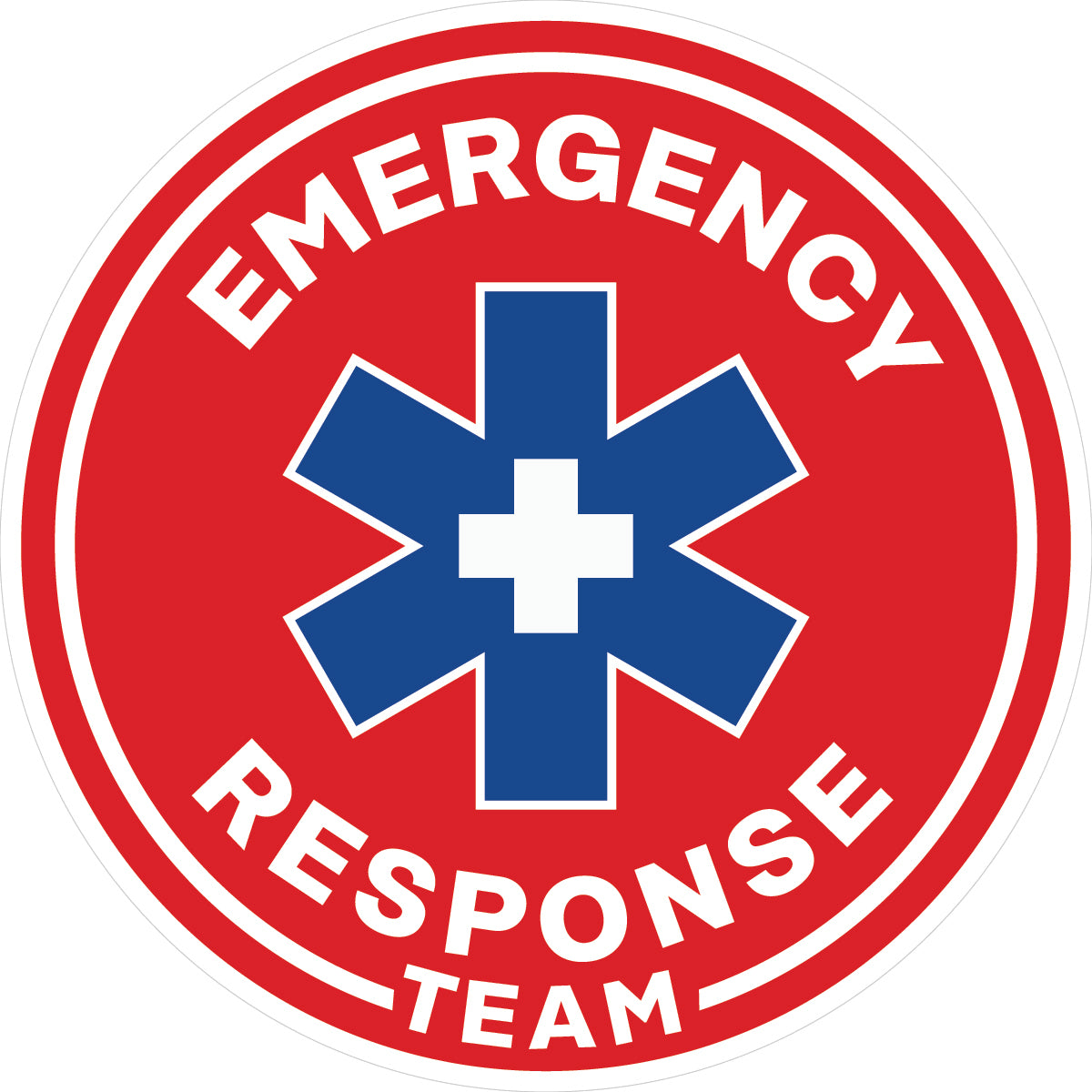 Emergency Response Team Hard Hat Sticker