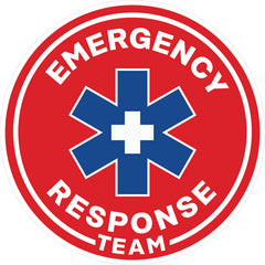 Emergency Response Team Hard Hat Sticker