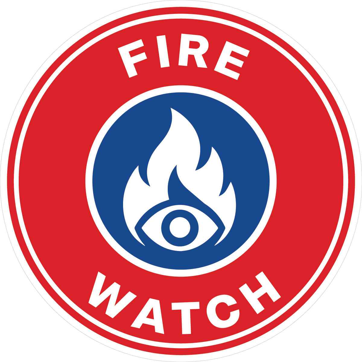 Fire Watch Hard Hat Sticker