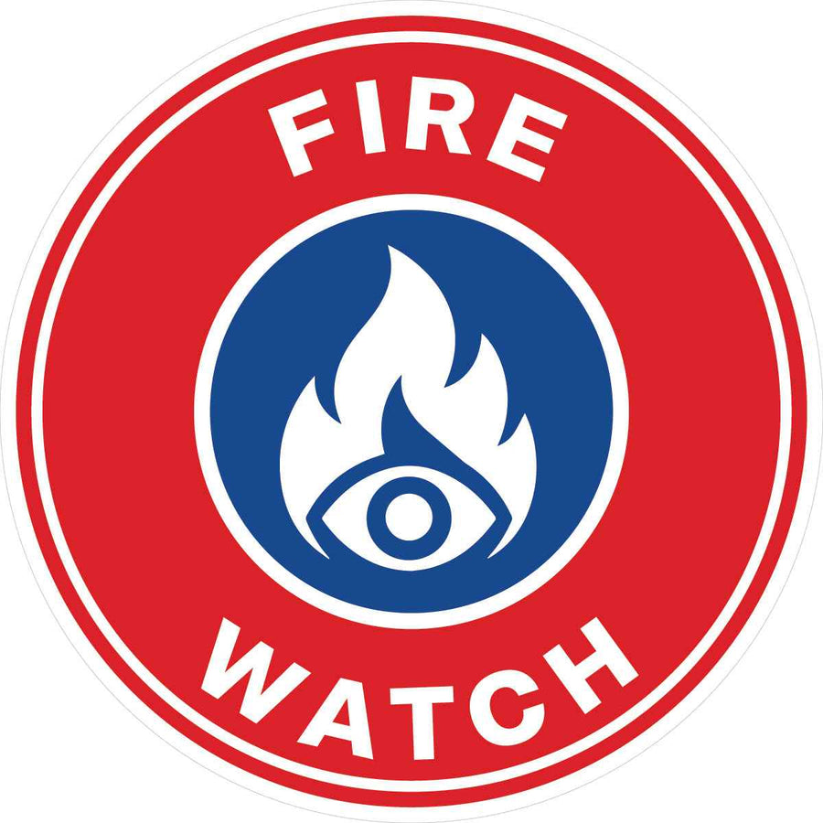 Fire Watch Hard Hat Sticker