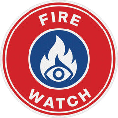 Reflective Fire Watch Hard Hat Sticker