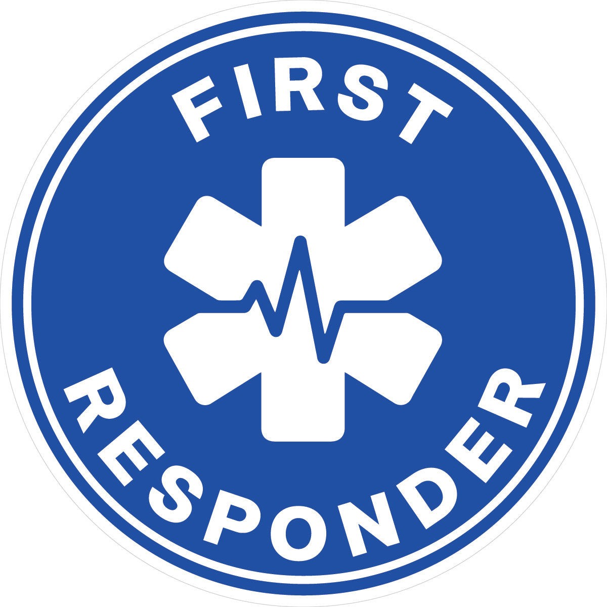 First Responder Hard Hat Sticker - Version A