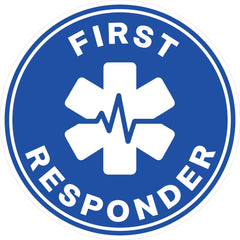 First Responder Hard Hat Sticker - Version A