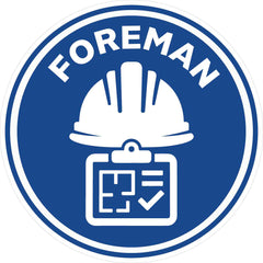 Foreman Hard Hat Sticker