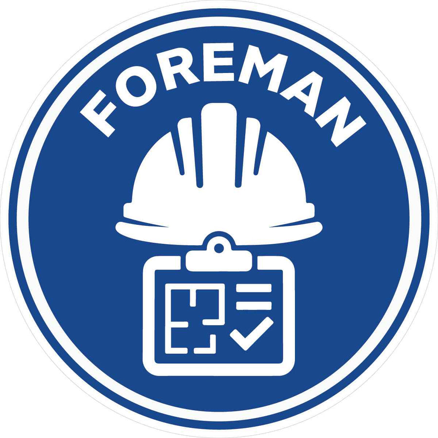 Foreman Hard Hat Sticker