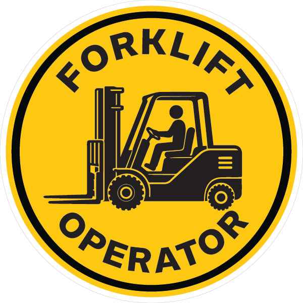 Forklift Operator Hard Hat Sticker