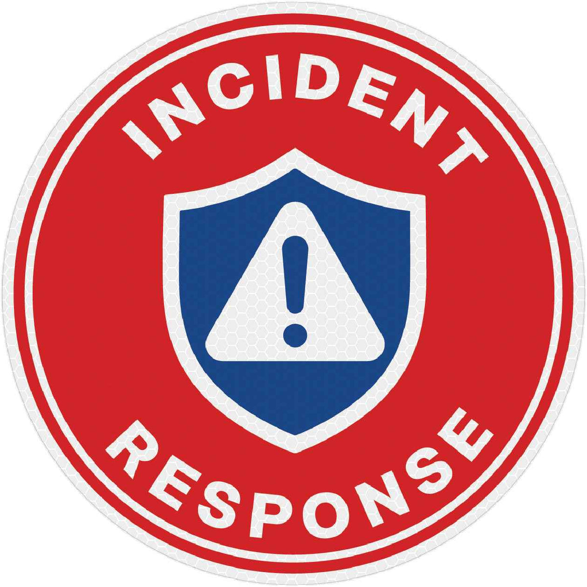 Reflective Incident Response Hard Hat Sticker