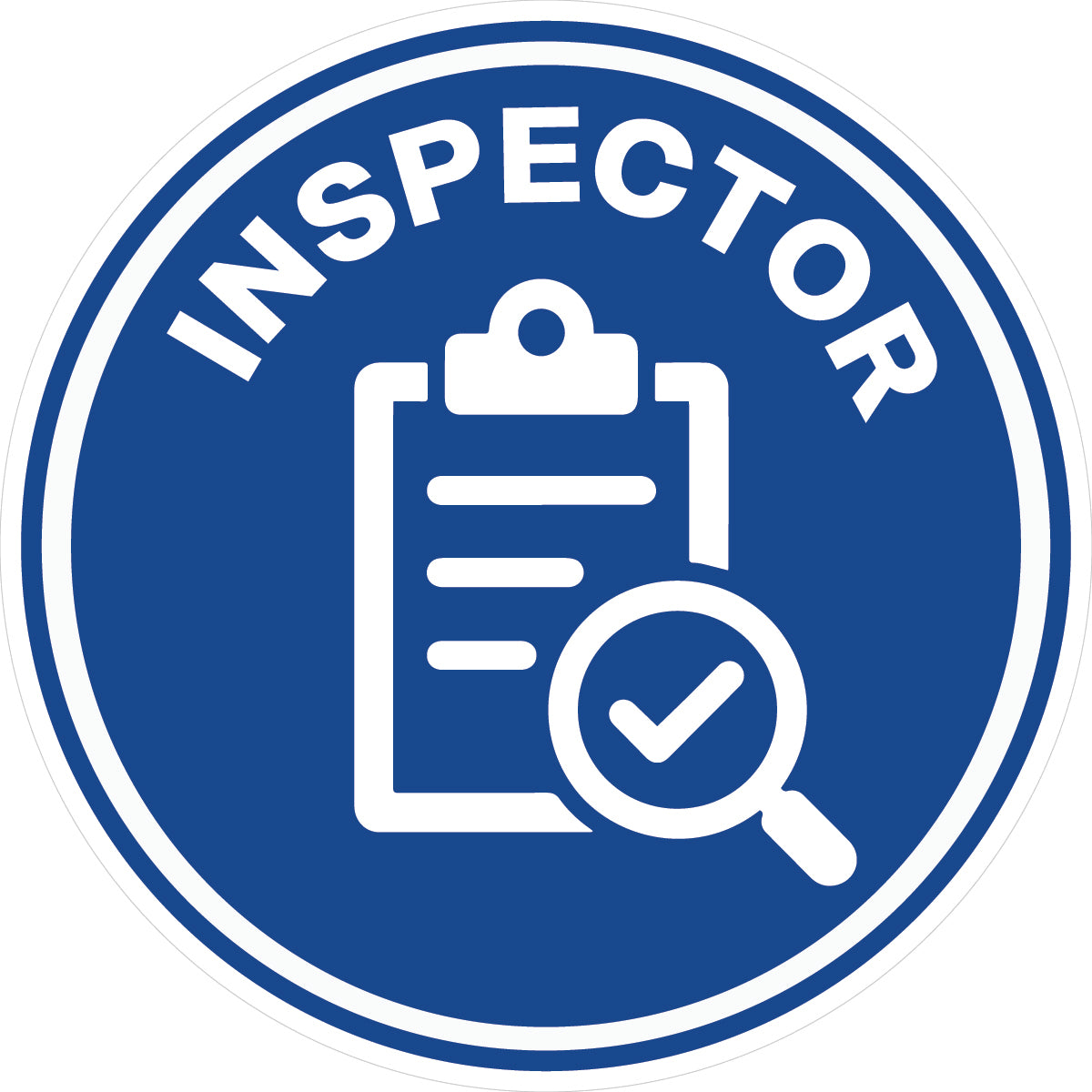 Inspector Hard Hat Sticker
