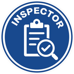 Inspector Hard Hat Sticker