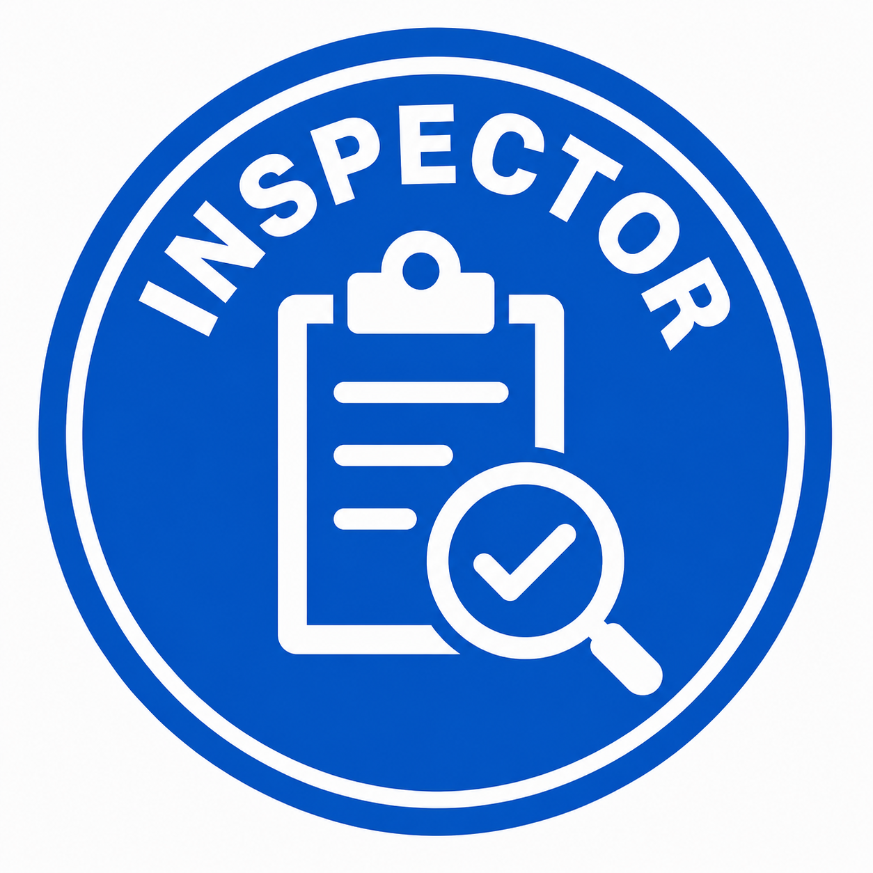 Inspector Hard Hat Sticker