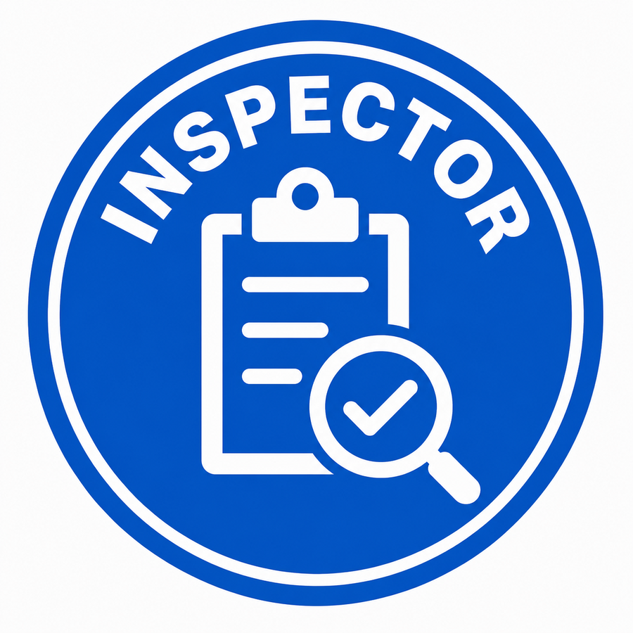 Inspector Hard Hat Sticker
