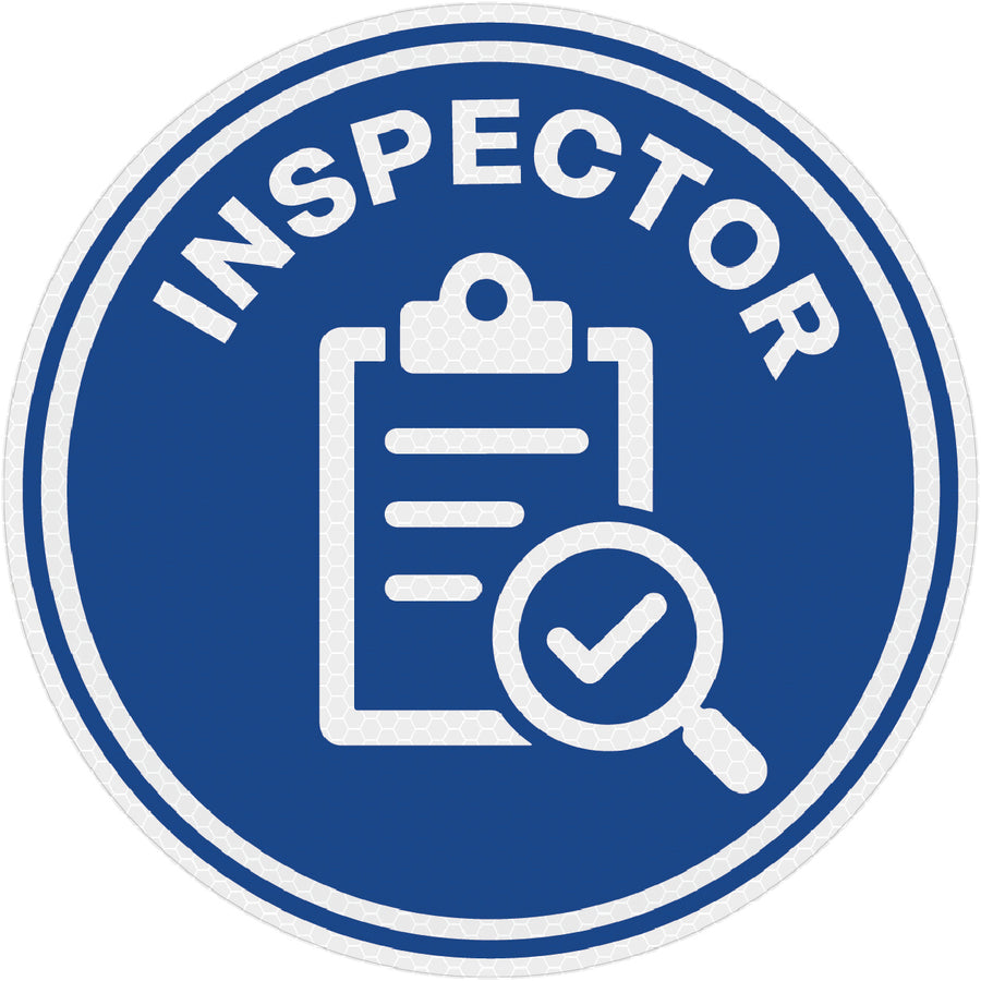 Reflective Inspector Hard Hat Sticker