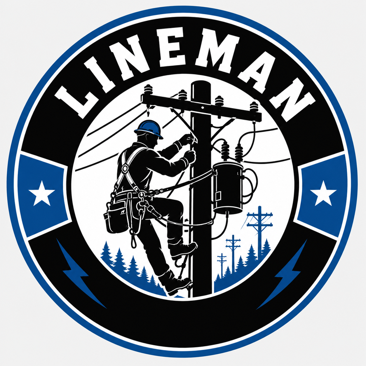 Lineman Hard Hat Sticker