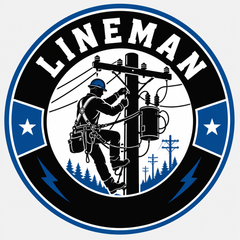 Lineman Hard Hat Sticker