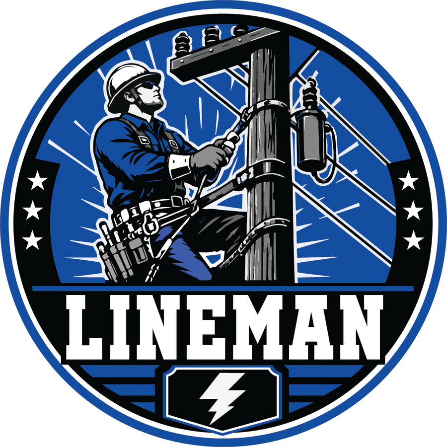 Lineman Hard Hat Sticker