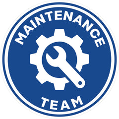 Maintenance Team Hard Hat Sticker
