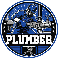 Plumber Hard Hat Sticker