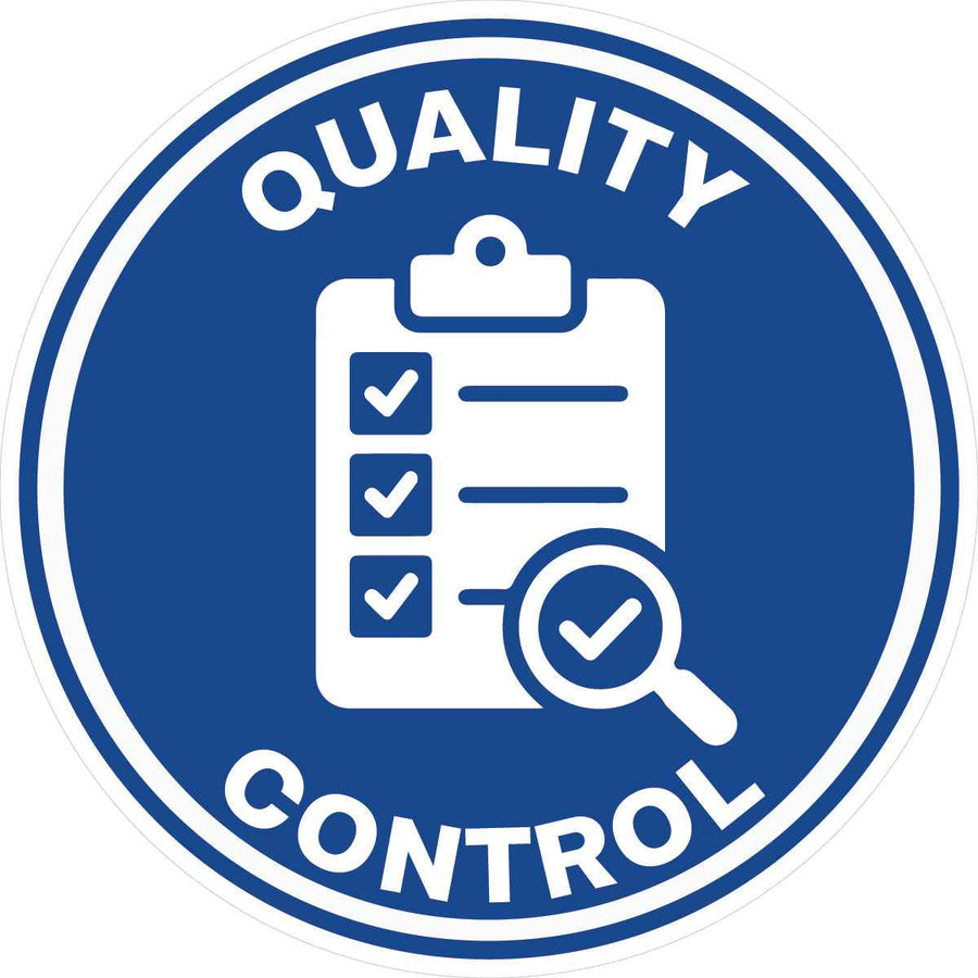Quality Control Hard Hat Sticker