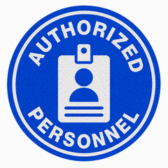 Reflective Authorized Personnel Hard Hat Sticker