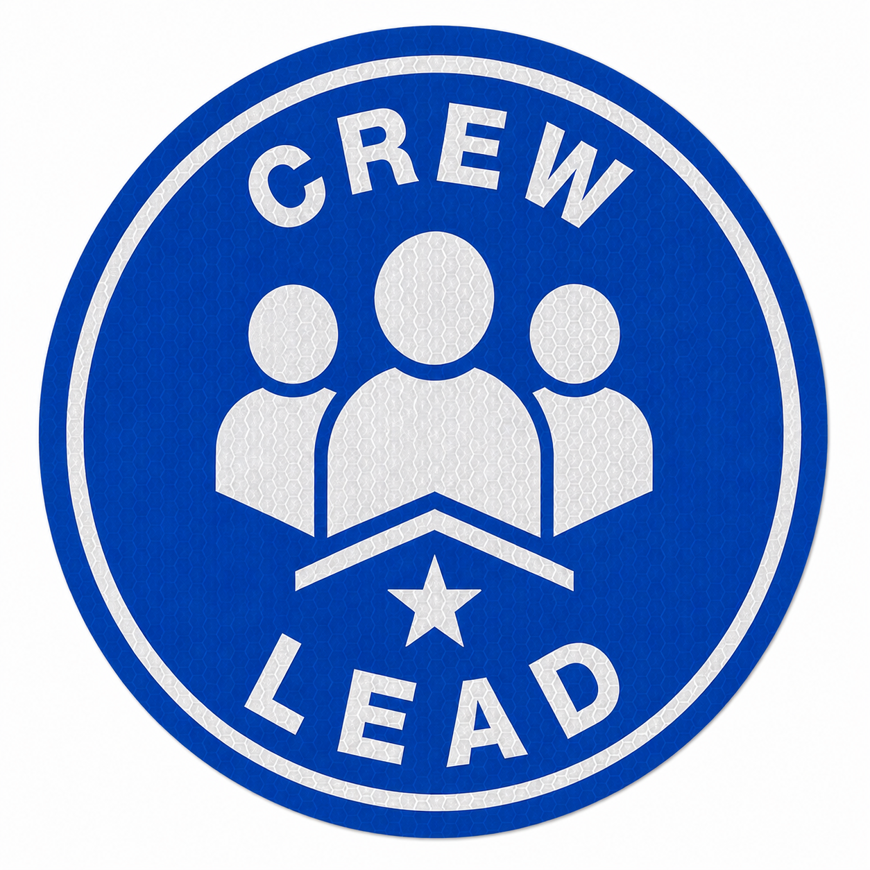 Reflective Crew Lead Hard Hat Sticker