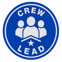 Reflective Crew Lead Hard Hat Sticker
