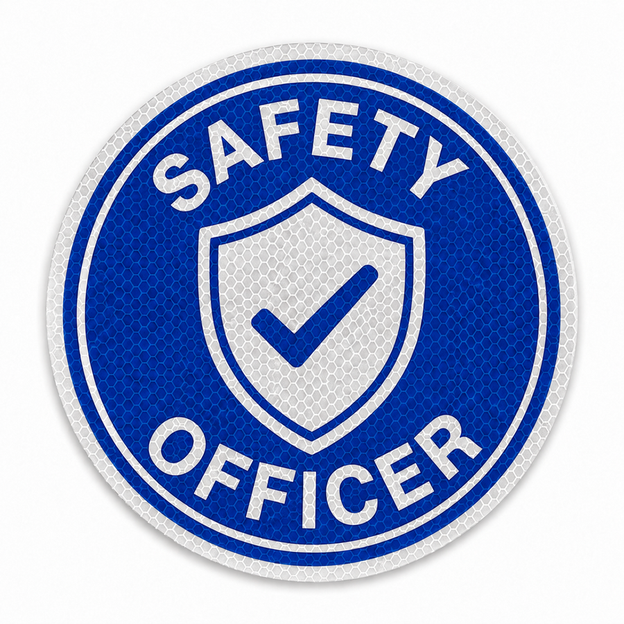 Reflective Safety Officer Hard Hat Sticker