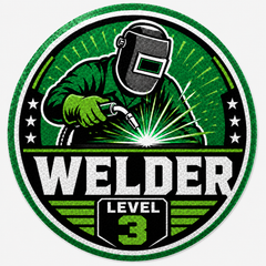 Reflective Welder Level 3 Hard Hat Sticker