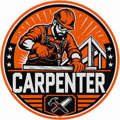 Reflective Carpenter Hard Hat Sticker