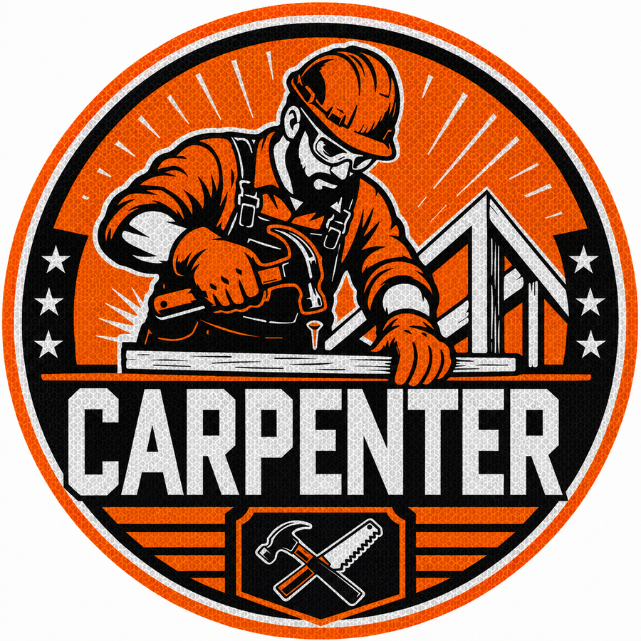 Reflective Carpenter Hard Hat Sticker