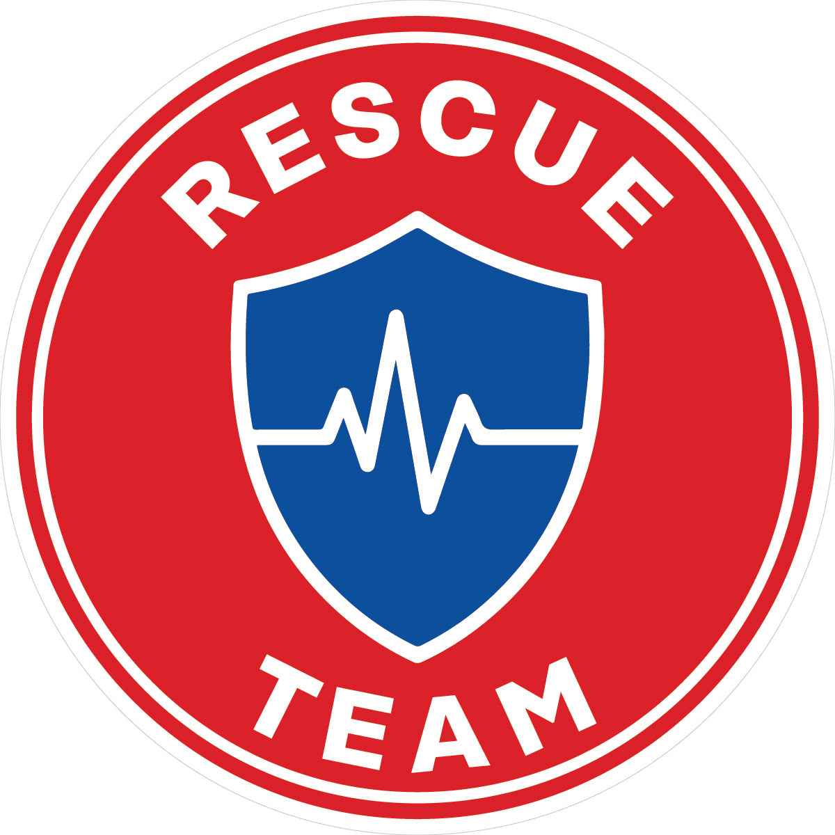 Rescue Team Hard Hat Sticker
