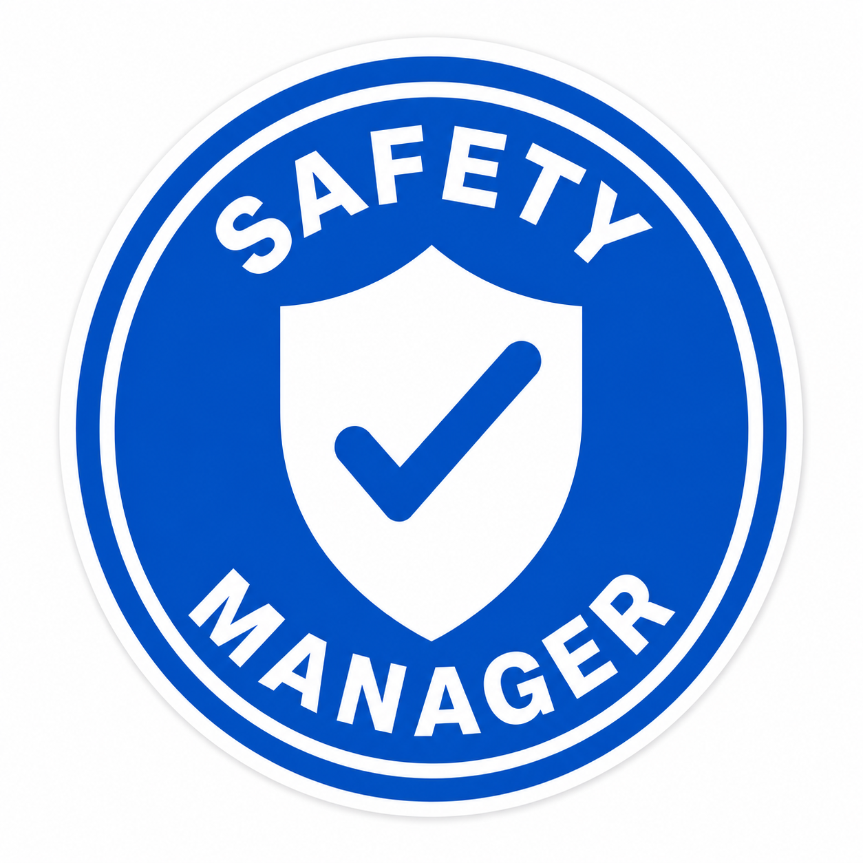 Safety Manager Hard Hat Sticker