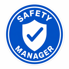 Safety Manager Hard Hat Sticker