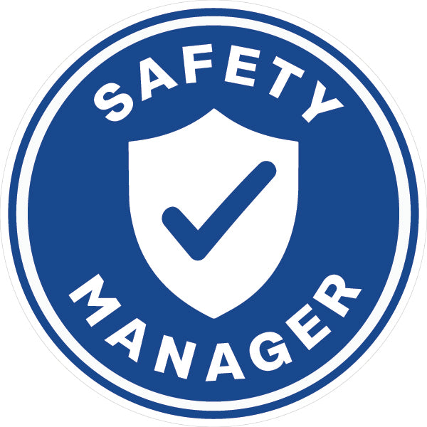 Safety Manager Hard Hat Sticker